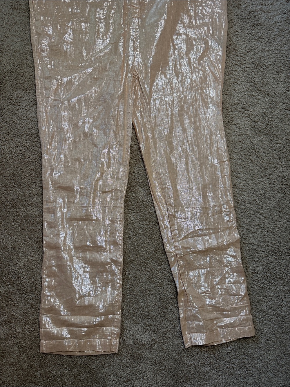 Suzi Kondi Metallic Champagne Blouse - Picture 4 of 5